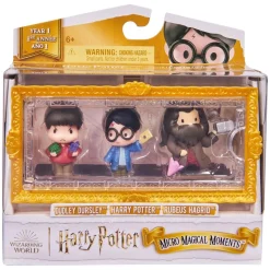 Spin Master 6067402 (20142726) - Wizarding World - Harry Potter - Micro Magical Moments - Mini-Sammelfiguren-Spielset, 3er Pack