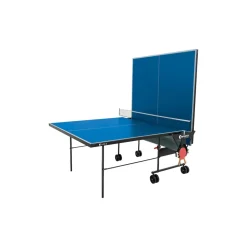 Sponeta Outdoor Tischtennisplatte mit Schlägerset und Abdeckhülle blau