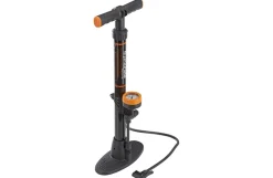 Standpumpe, für alle Ventilarten, 7 bar, mit Manometer, ergonomisch geformter Griff, Metall