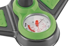 Standpumpe, für alle Ventilarten, 9 bar, mit Manometer, inkl. Adapter-Set, Stahl/Kunststoff