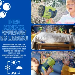 Starlyf® Seifenblasen Pistole mit Akku - Seifenblasenmaschine Bubble Spray