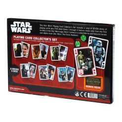 Star Wars Spielkarten Collector's Set Sammlerset Karten Episode 1-7 Würfel Kartendecks