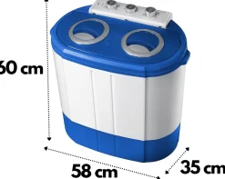 Steinborg Mini-Waschmaschine Camping 3kg Schleuderfunktion 2 Kammern