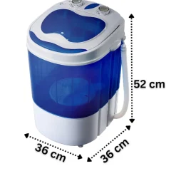 Steinborg Mini-Waschmaschine Camping 3kg Schleuderfunktion 150 W