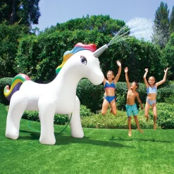 Summer Waves Kinder Wassersprinkler Einhorn bunt 284x127x211 cm