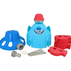 Sunflex 00561 - Space Rocket - Wassersprenkler (blau, drehend) Rasensprenger Kinder