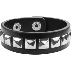 tectake® Accessoires-Set Leder Handschuhe und zwei Armbänder