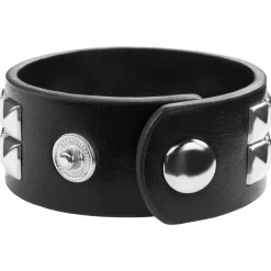 tectake® Accessoires-Set Leder Handschuhe und zwei Armbänder