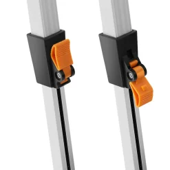 tectake® Aluminium Campingtisch, faltbar, höhenverstellbar, 90 x 52 x 47 - 70 cm
