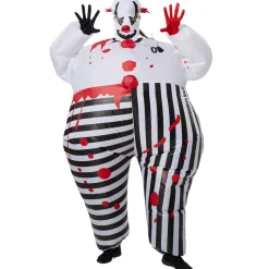 tectake® Aufblasbares Kostüm Horror-Clown