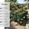 tectake® Bollerwagen, mit klappbaren Seitenwänden, leichtgängige Lenkachse mit gepolstertem Griff, Belastbarkeit 350 kg