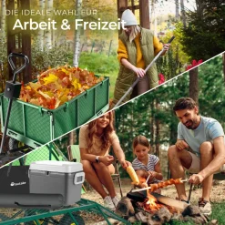 tectake® Bollerwagen, mit klappbaren Seitenwänden, leichtgängige Lenkachse mit gepolstertem Griff, Belastbarkeit 550 kg