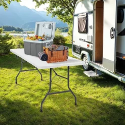 tectake® Campingtisch, klappbar, hohe Belastbarkeit, 183 x 76 x 74 cm