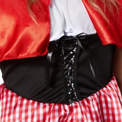 tectake® Damenkostüm Rotkäppchen