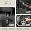 tectake® Drehbarer Autositz, i-Size Zulassung, ISOFIX-Installation und Top Tether, mit Seitenaufprallschutz, längenverstellbarer 5-Punkt-Gurt, höhenverstellbare Kopfstütze, ab Geburt bis 150 cm, Belastbarkeit 36 kg