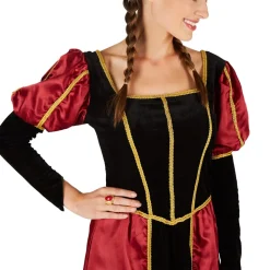 tectake® Frauenkostüm Burgdame