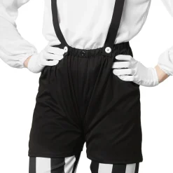 tectake® Frauenkostüm Clown schwarz-weiß
