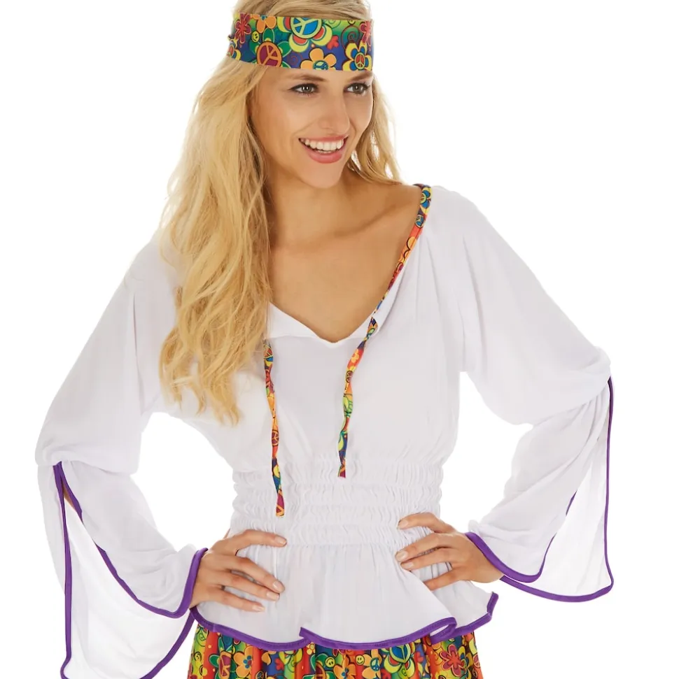tectake® Frauenkostüm Lady Love & Peace
