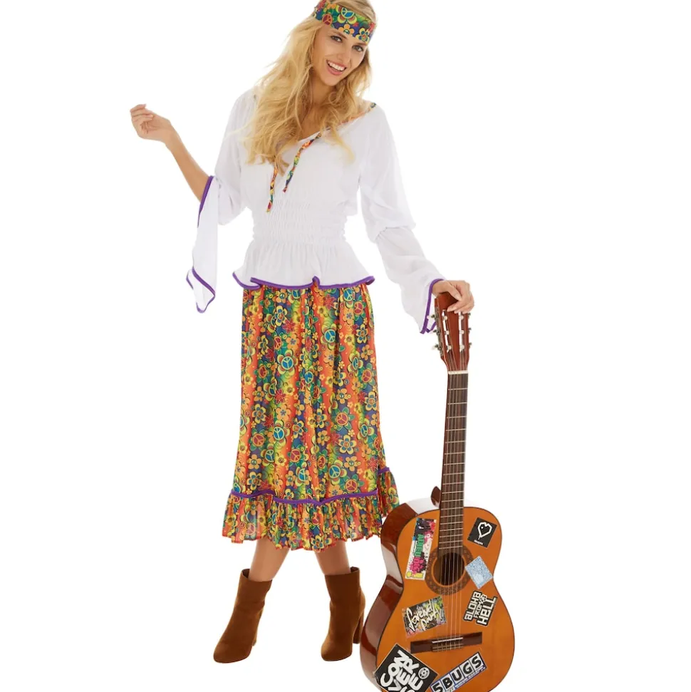 tectake® Frauenkostüm Lady Love & Peace