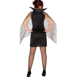 tectake® Frauenkostüm sexy Vampirkleid Spinnennetz