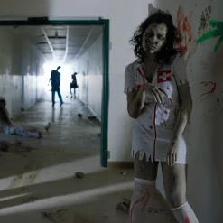 tectake® Frauenkostüm sexy Zombie Krankenschwester