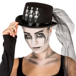 tectake® Frauenkostüm Skeleton