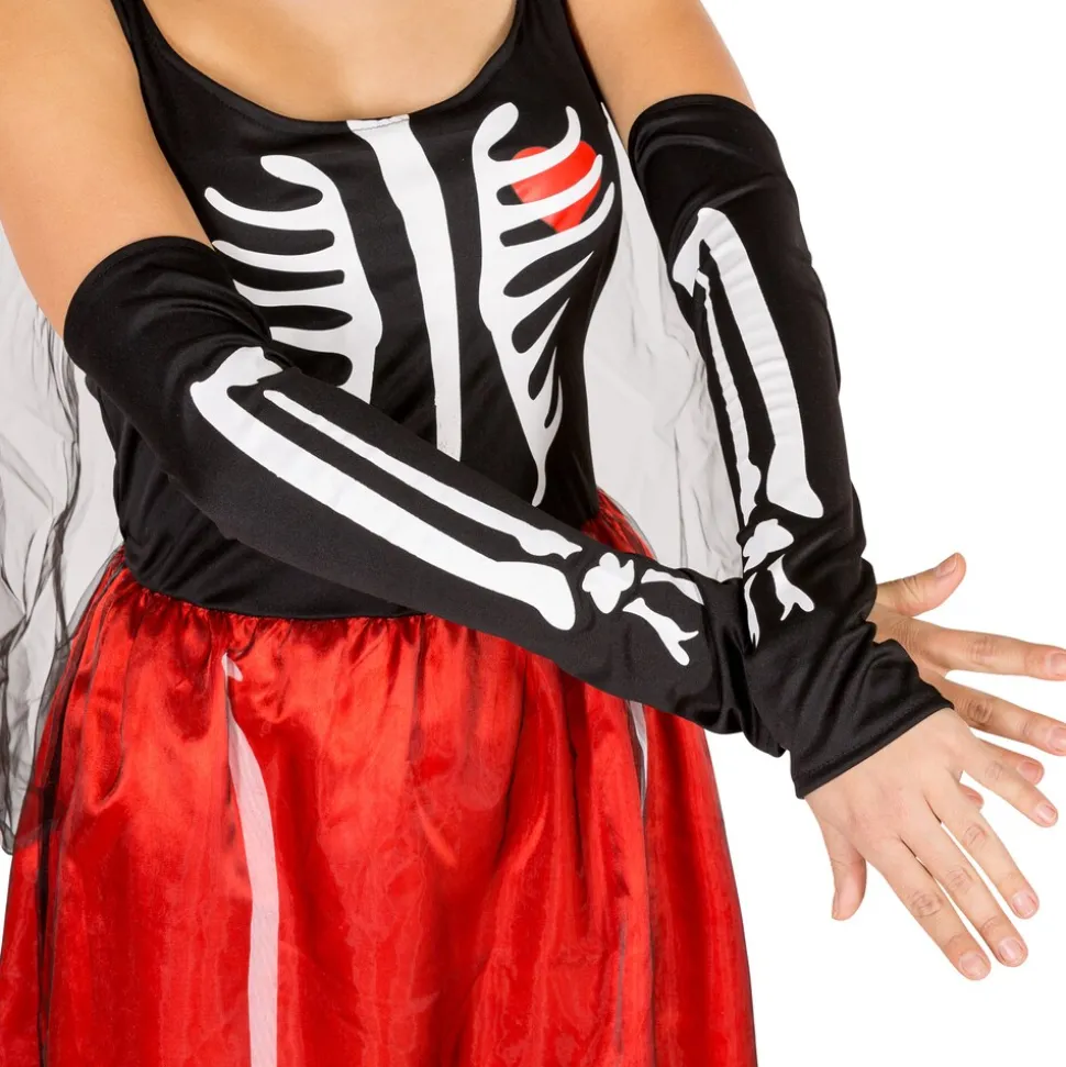 tectake® Frauenkostüm Skeleton