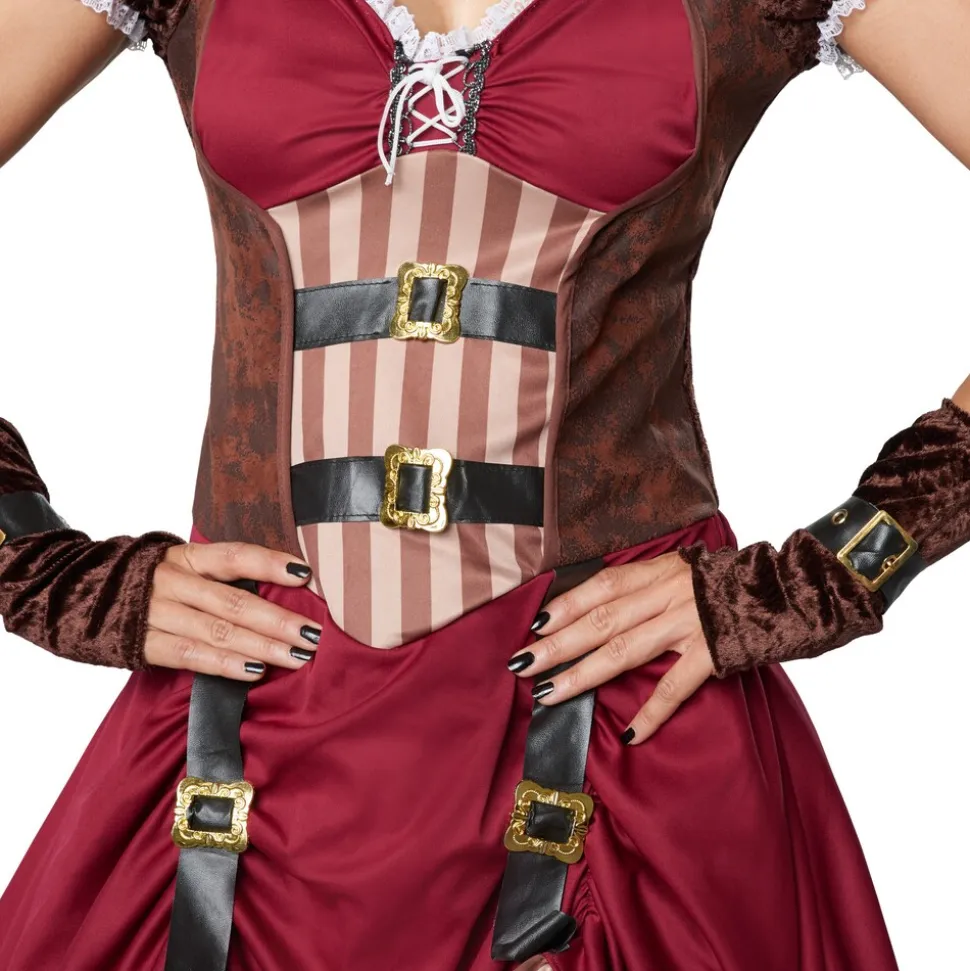 tectake® Frauenkostüm Steampunk Edelfrau