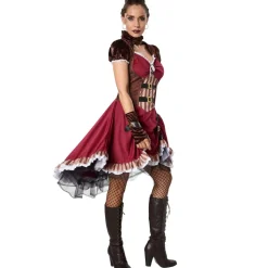tectake® Frauenkostüm Steampunk Edelfrau
