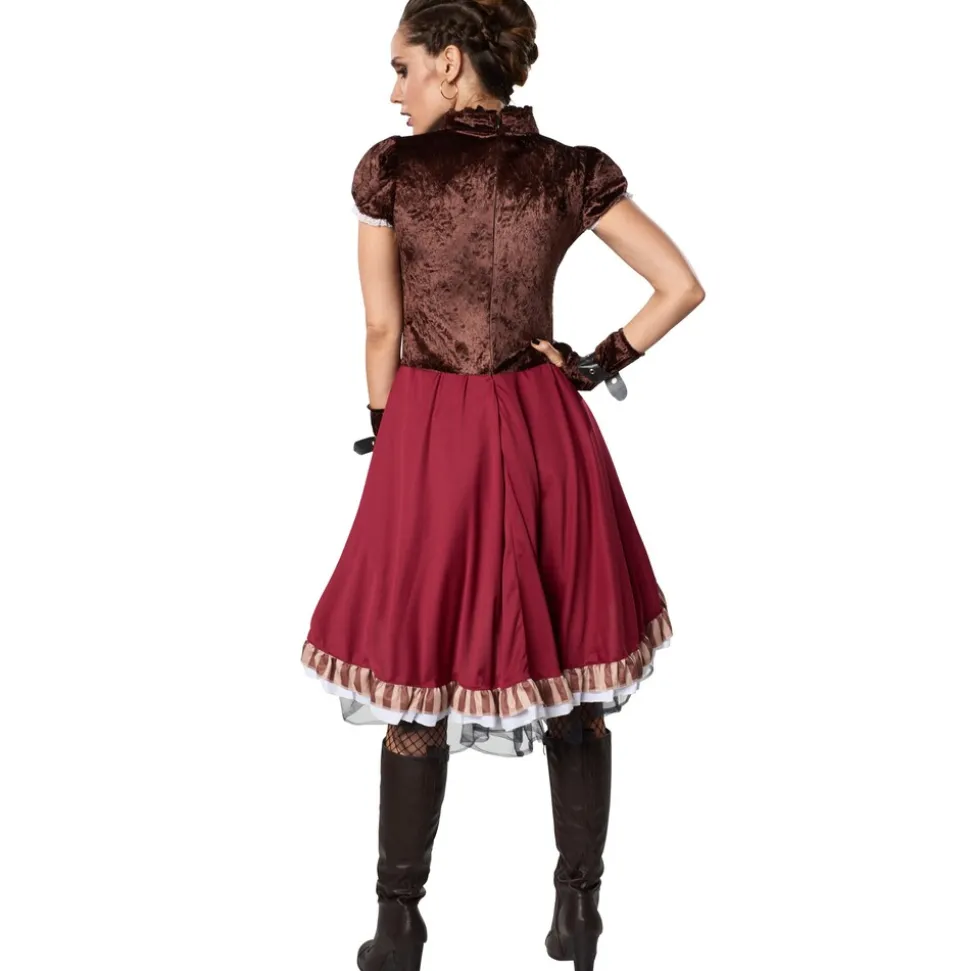 tectake® Frauenkostüm Steampunk Edelfrau