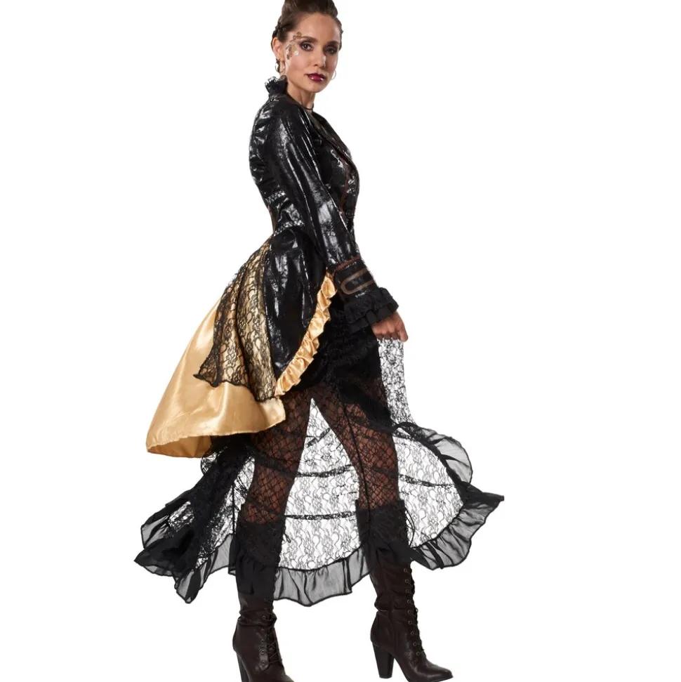 tectake® Frauenkostüm Steampunk Rebellin