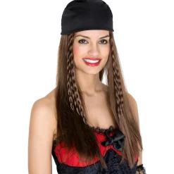 tectake® Frauenperücke Piratenbraut