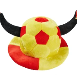 tectake® Fußball Fan Hut Espania mit Hörner