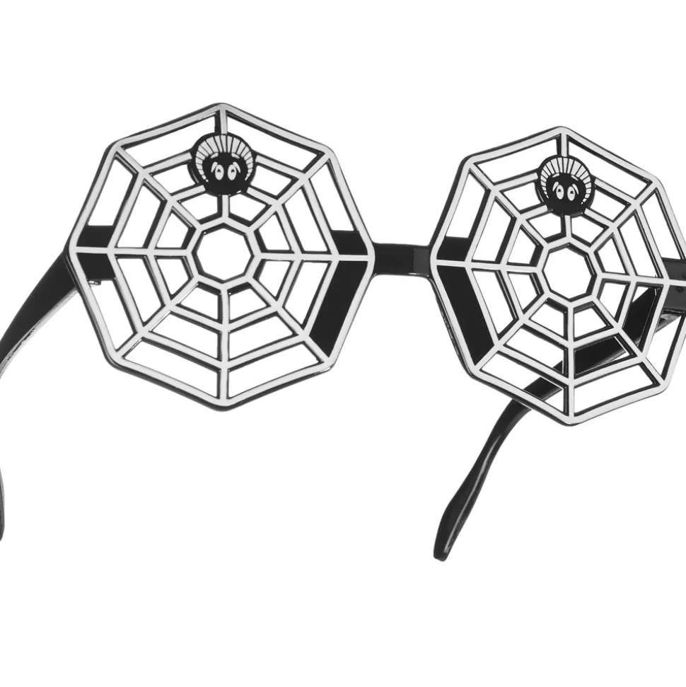tectake® Halloween Spaßbrille Spinnennetz
