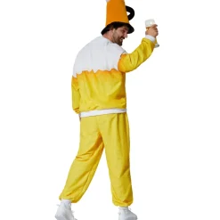 tectake® Herrenkostüm Bier Jogginganzug