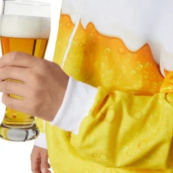 tectake® Herrenkostüm Bier Jogginganzug