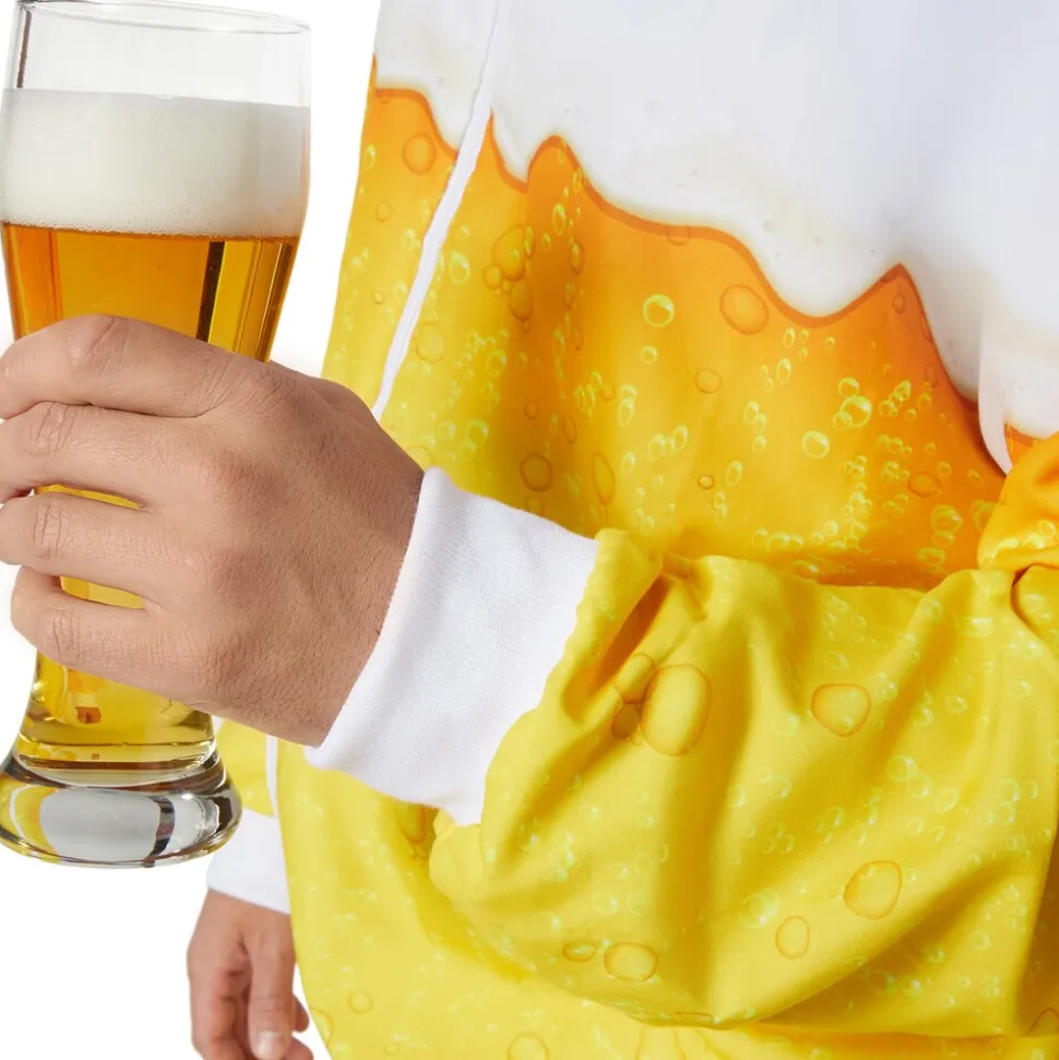 tectake® Herrenkostüm Bier Jogginganzug