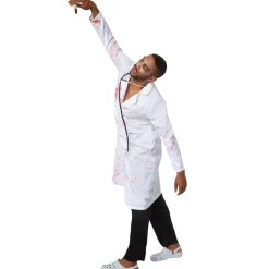 tectake® Herrenkostüm Gruseliger Zombie Doktor