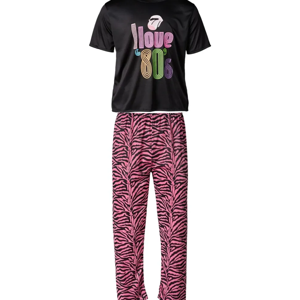 tectake® Herrenkostüm Jogger I love 80´s