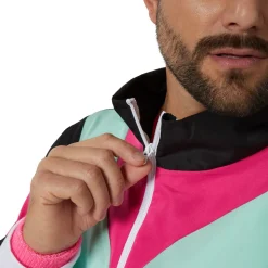 tectake® Herrenkostüm Retro 80er 90er Jahre Jogginganzug