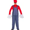tectake® Herrenkostüm super Klempner Mario