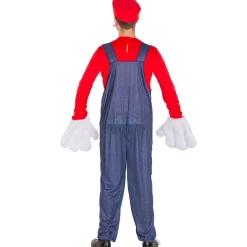 tectake® Herrenkostüm super Klempner Mario