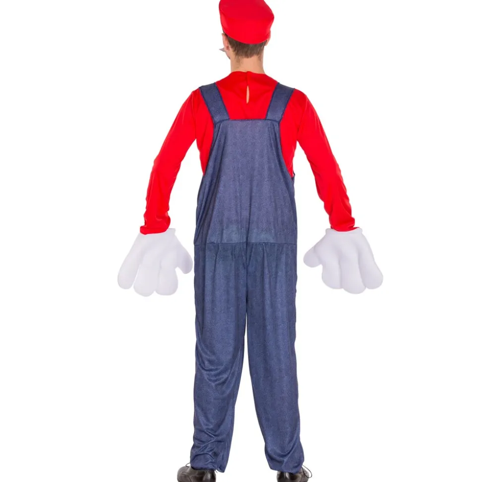tectake® Herrenkostüm super Klempner Mario