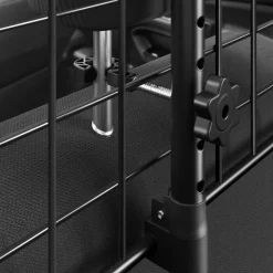 tectake® Hundeschutzgitter, verstellbare Breite, mit 2 extra Anschnallgurten, 91,5 x 30,5 x 5 cm