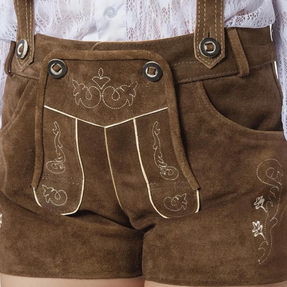 tectake® Lederhose Josie