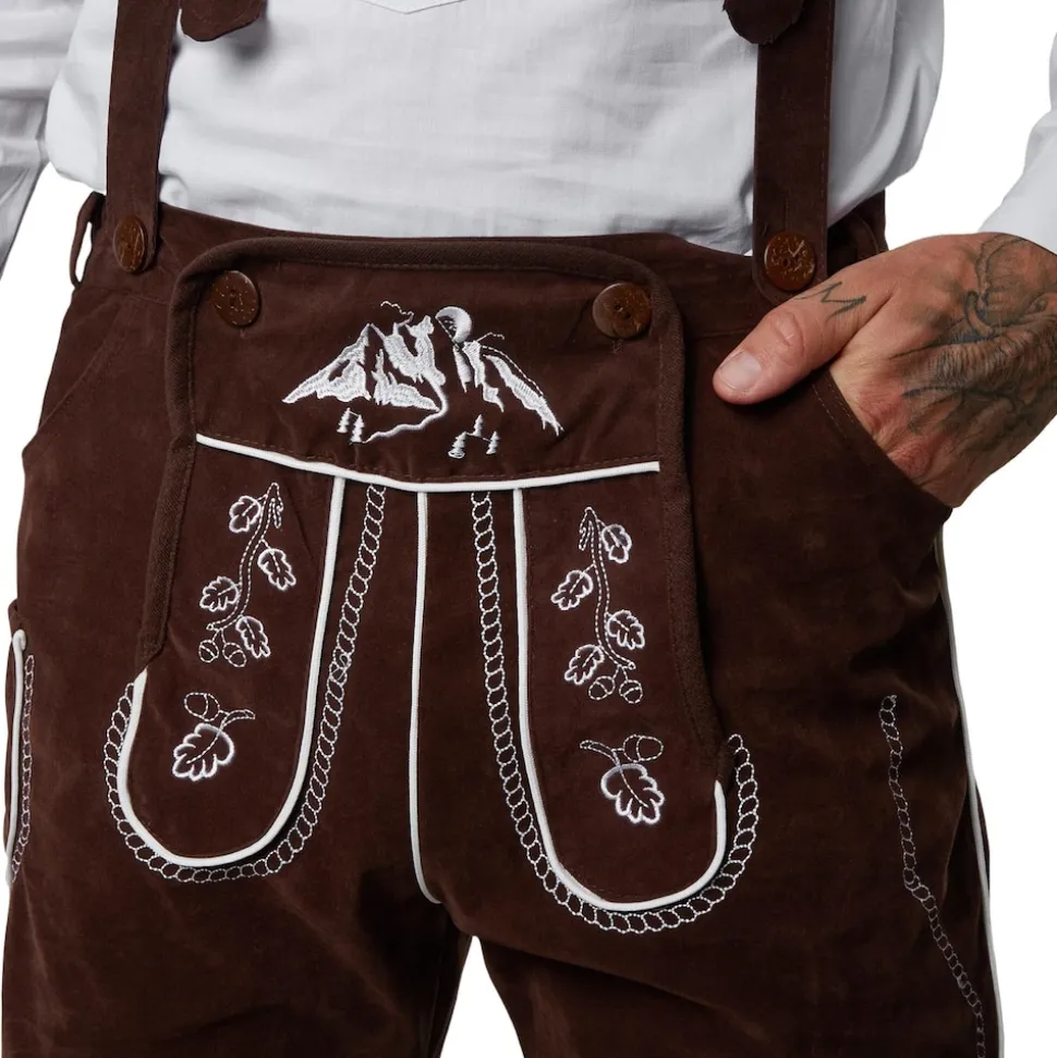 tectake® Lederhose Vogelsang