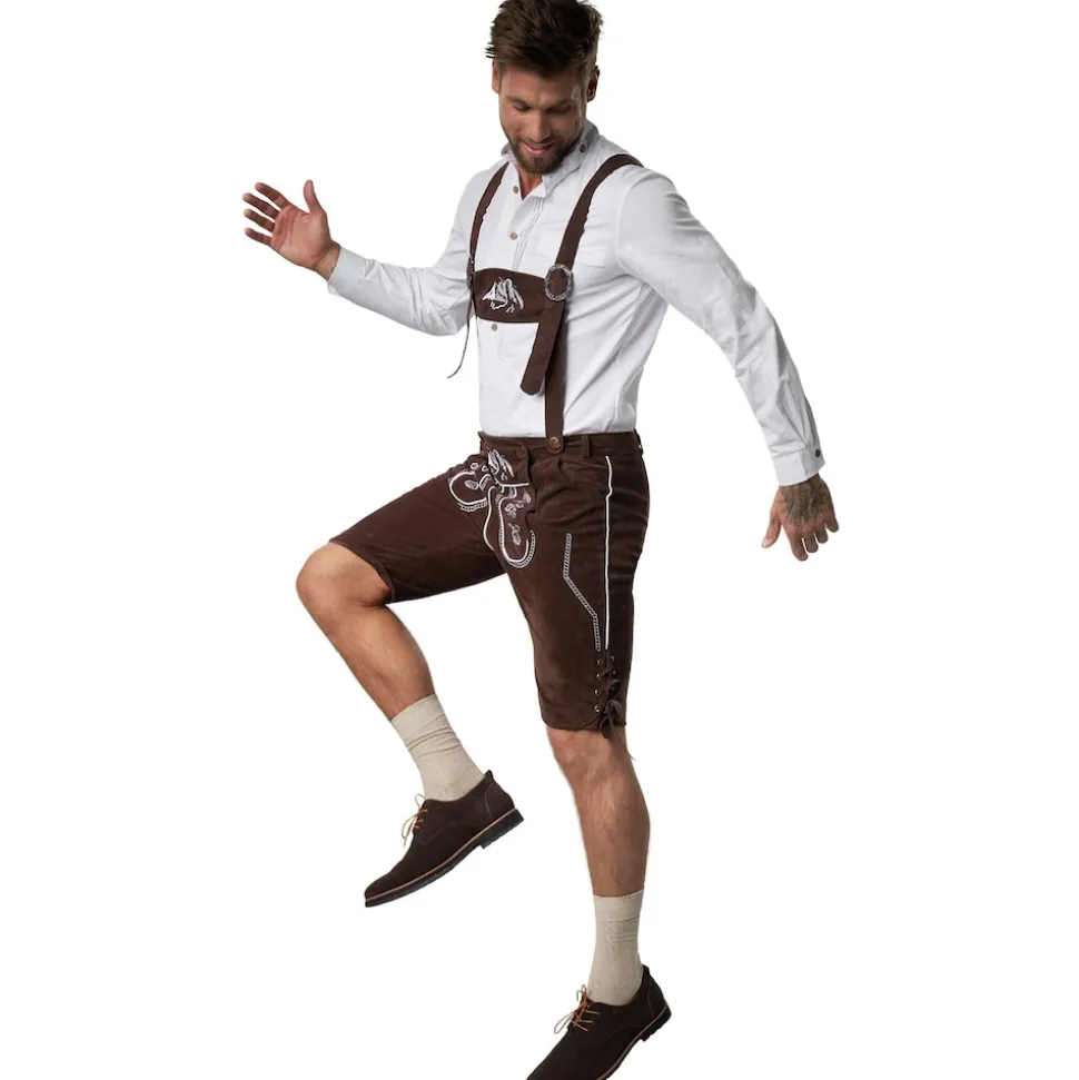 tectake® Lederhose Vogelsang