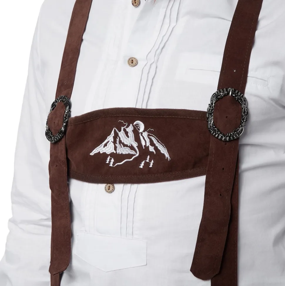 tectake® Lederhose Vogelsang