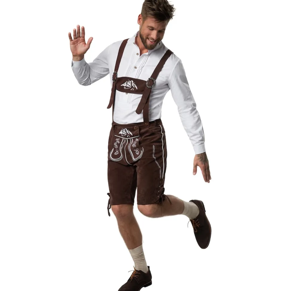 tectake® Lederhose Vogelsang