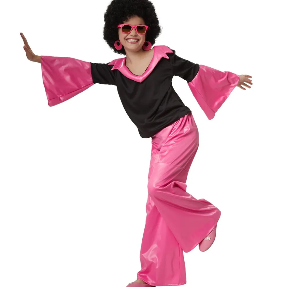 tectake® Mädchenkostüm Groovy Disco Girl